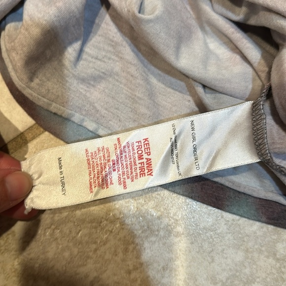 New Girl Order NGOrder Tie Dye Crochet Smiley Face Long Sleeve Shirt 14 - Picture 7 of 7